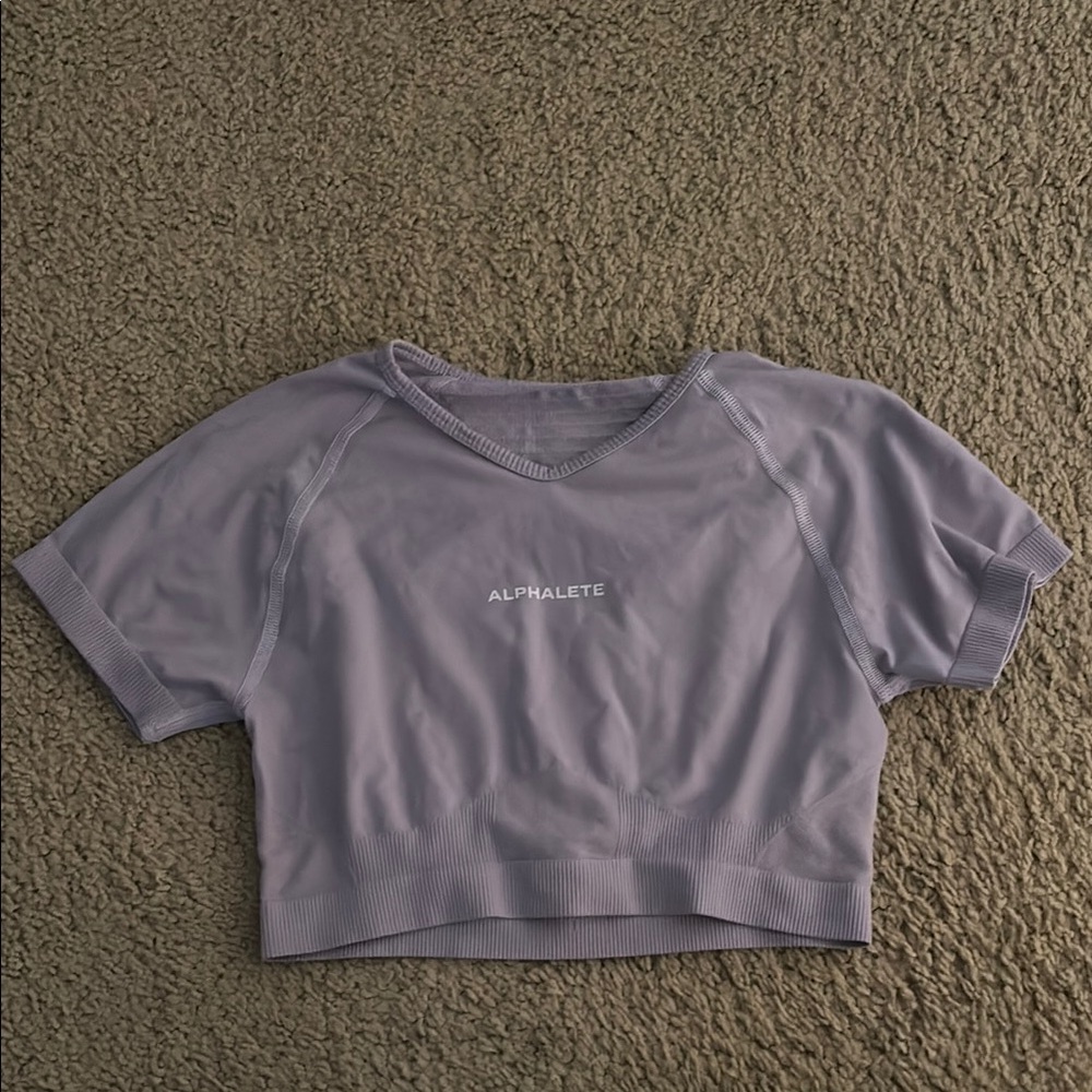 Alphalete Women's Purple Crop Top